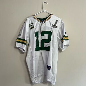 New Green Bay Packers Aaron Rodgers Super Bowl XLV (2011) White Jersey